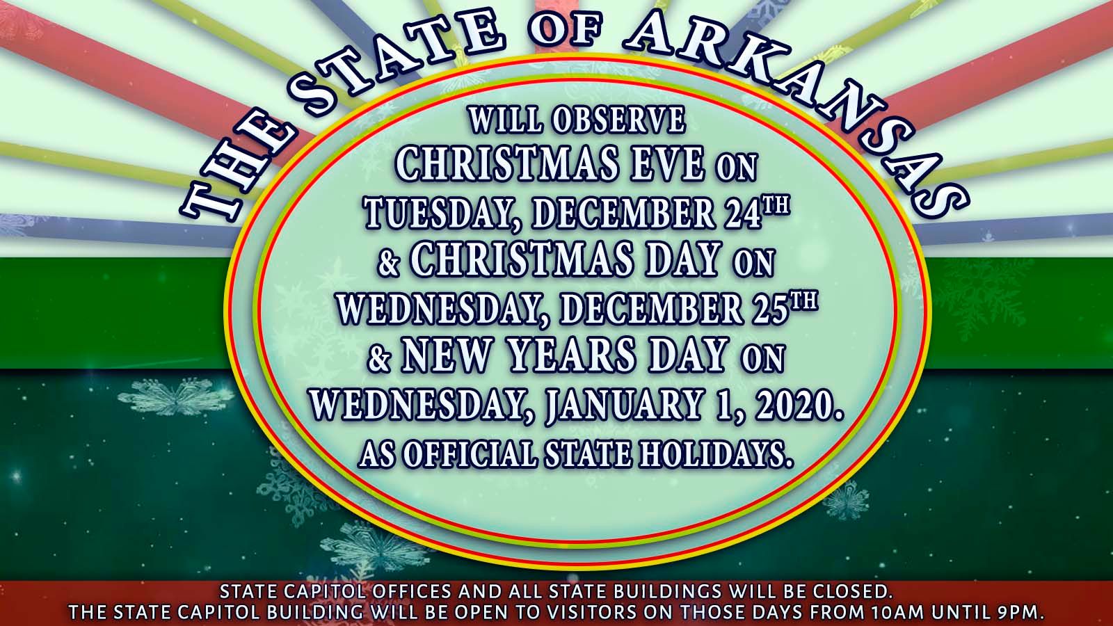 State Holidays 2025 Arkansas Mimi Susann